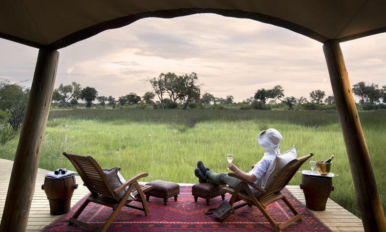 luxus-Tourismus-Safari-Camp in Afrika