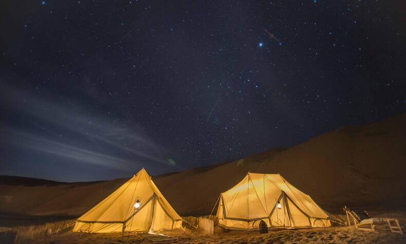 abgelegene Luxusreisen Oman Nacht in der Wüste