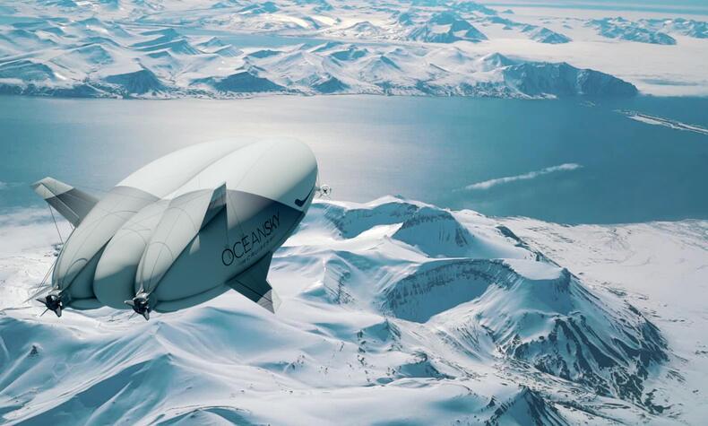 nachhaltige Luftfahrt Luftschiff oceanSky