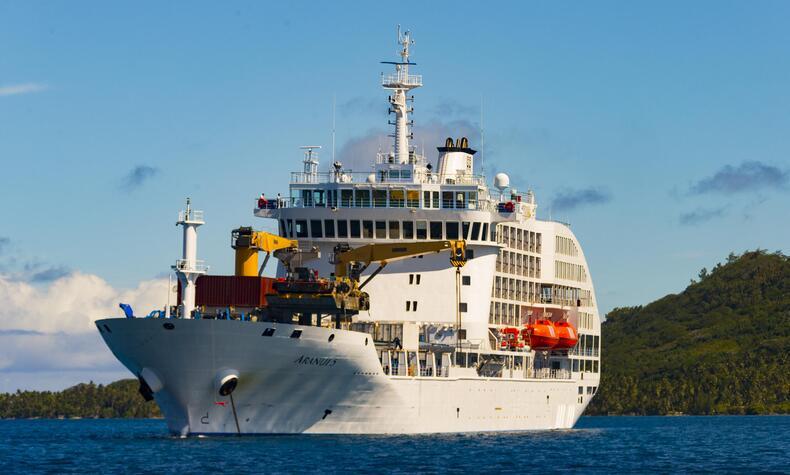 luxus-Kreuzfahrtschiff Aranui Polynesia