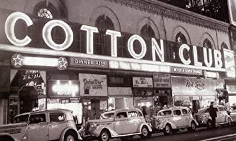 Cotton Club, einer der klassischen Veranstaltungsorte des goldenen Zeitalters des Jazz in den 1920er Jahren in New York. cotton club new york.