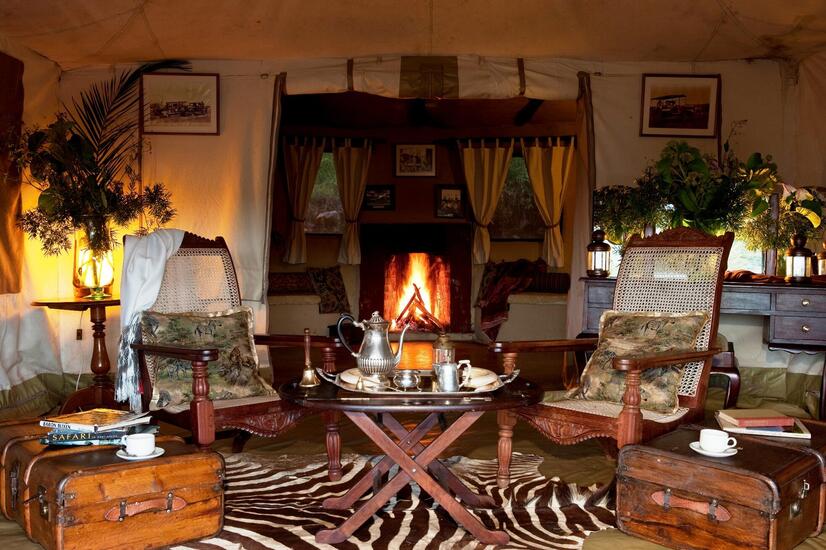 Cottar's bewahrt den luxuriösen Stil der klassischen Camps aus den 1920er Jahren cottar's safari camp kenia masai mara