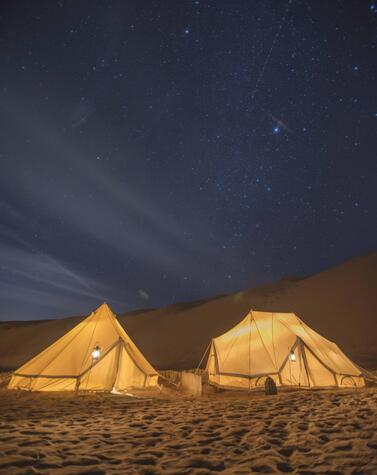 abgelegene Luxusreisen Oman Nacht in der Wüste