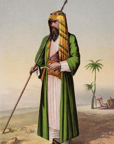 Richard F. Burton, verkleidet als Araber. richard franscis burton