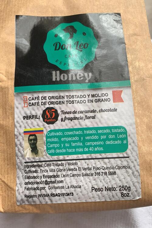 Der Kauf und Konsum von fair gehandeltem Kaffee kommt den lokalen Erzeugern in der Region zugute. reise nach Kolumbien - Kaffeeregion - Kaffee Don Leo