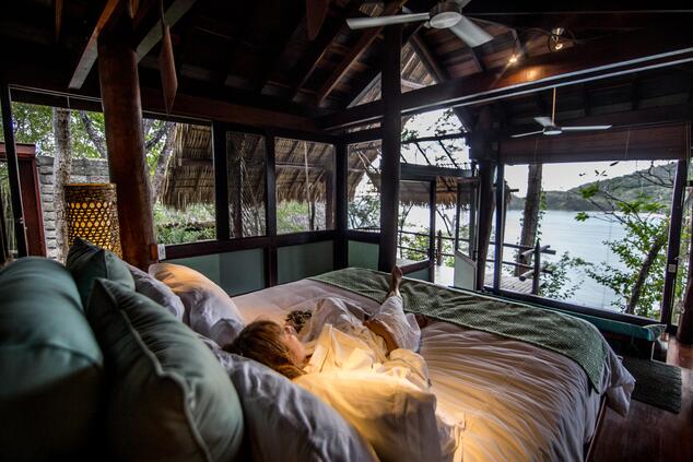 Jede Hütte wurde mit Holz aus ökologischem Anbau gebaut. luxusreisen nachhaltiger tourismus nicaragua