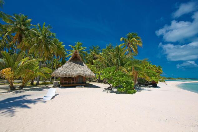 romantische Luxusreisen abgelegene Inseln Polynesien Rangiroa.