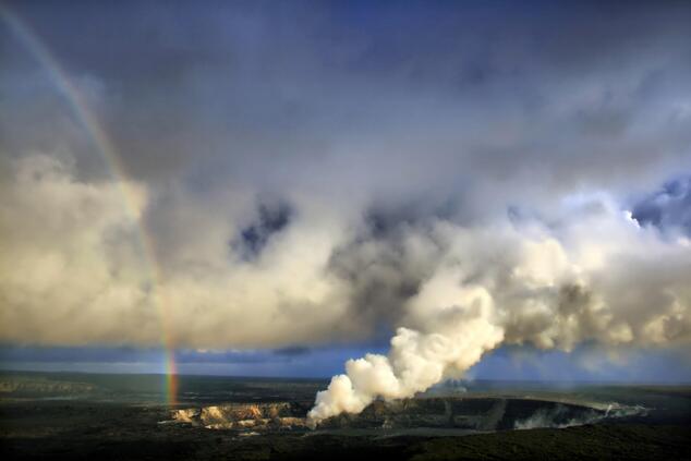vulkan Kilauea auf Hawaii.