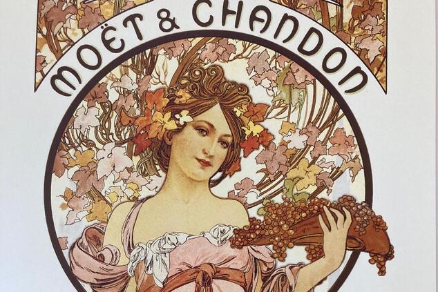 moet chandon jugendstil poster