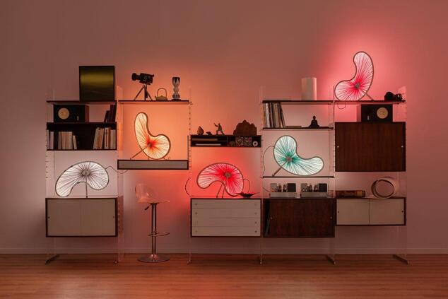 Chad Lake Tischleuchte auf der Design Miami.