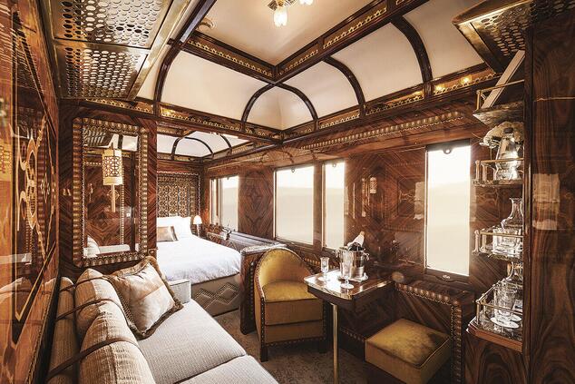 Die neuesten Grand Suiten im Belmond's Venice Simplon-Orient-Express sind von verschiedenen europäischen Städten inspiriert. Venedig Simplon-Orient-Express.