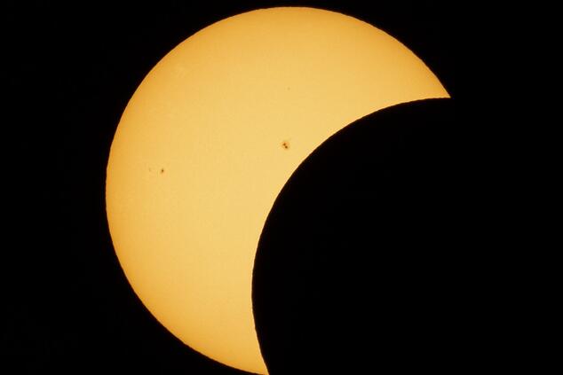 Partielle Sonnenfinsternis. Foto: NASA. Sonnenfinsternis NASA