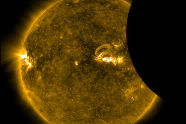 Foto: NASA. Sonnenfinsternis