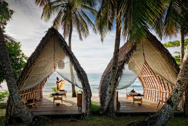Massagesalon in Madagaskar.