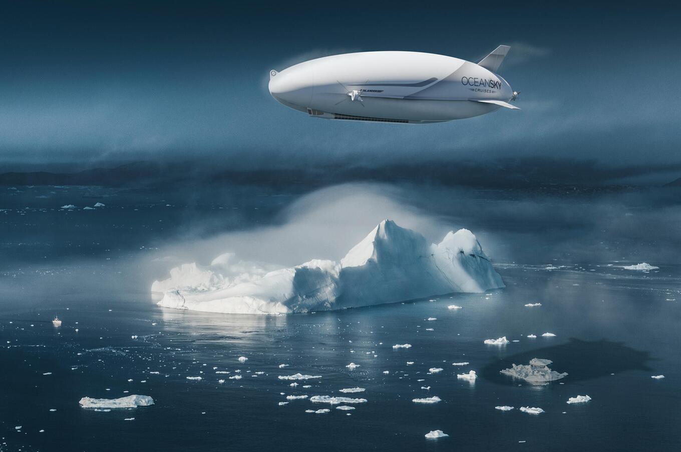 OceanSky hat sich zum Ziel gesetzt, im Jahr 2030 zum ersten Mal mit einem Luftschiff am geografischen Nordpol zu landen. Foto: Tom Hegen Carl-Oscar Lawaczeck Pilot oceansky Luftschiffe