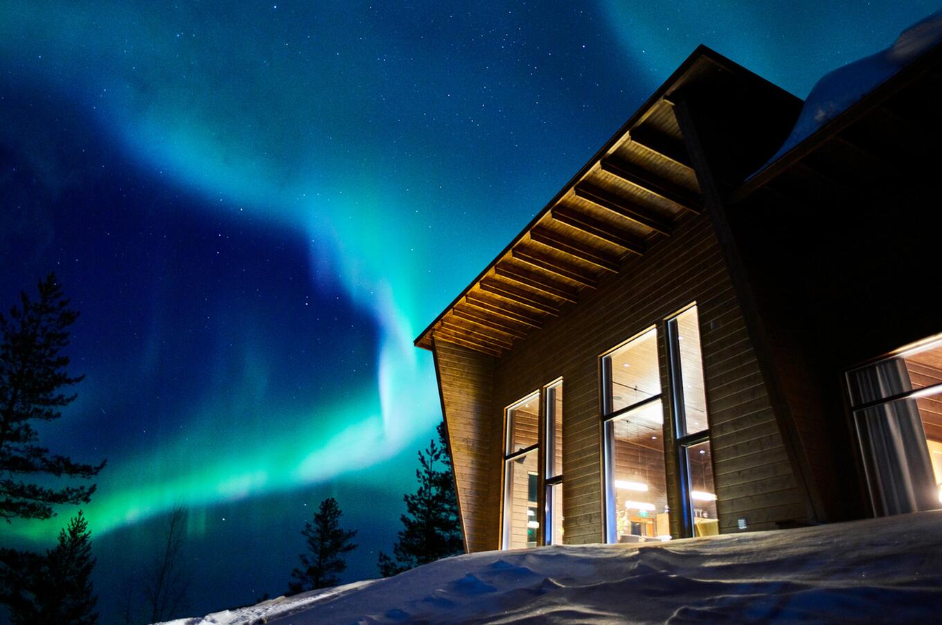 luxuriöse Polarlicht-Lappland-Octola-Reise