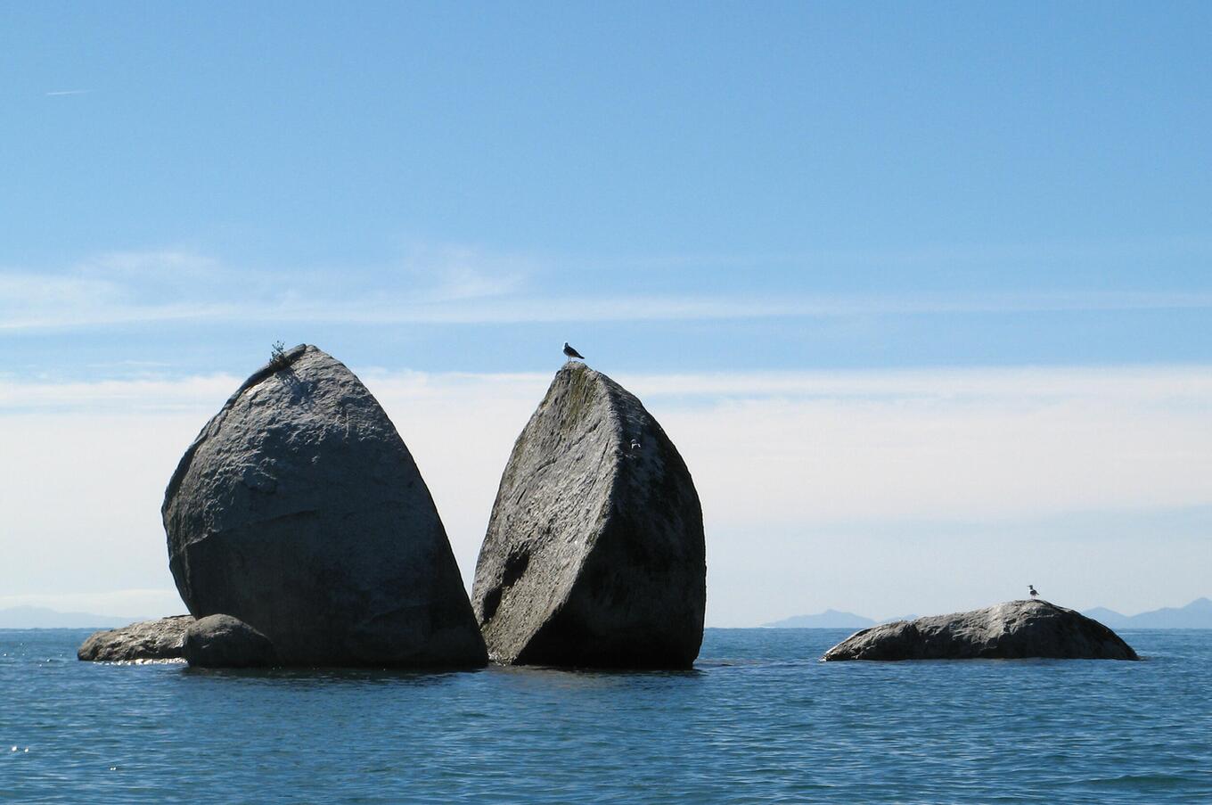 split apple rock neuseeland