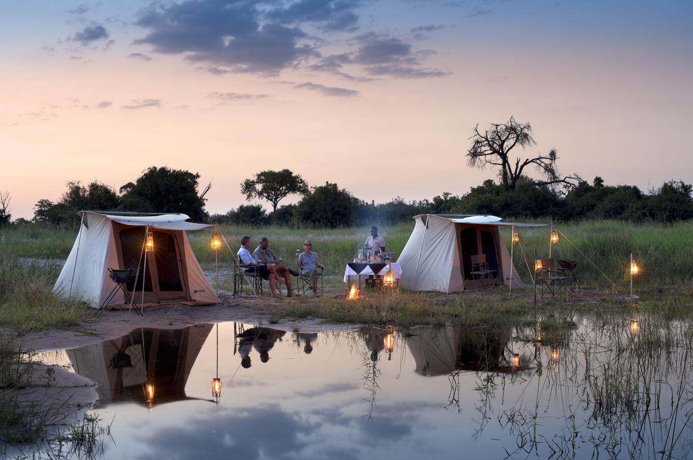 Handy-Safari im Selinda-Kanal in Botswana