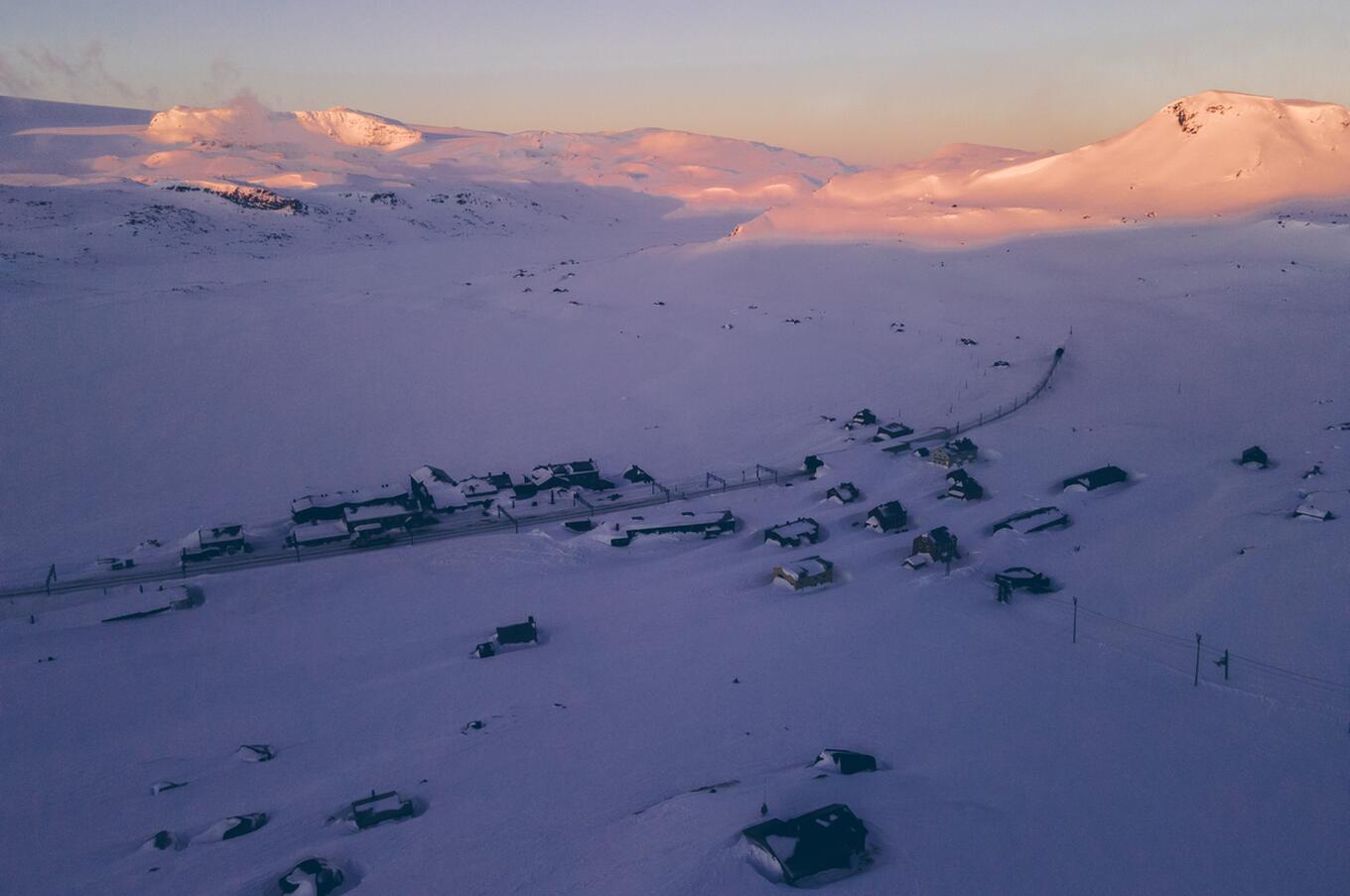 Das abgelegene Dorf Finse in Norwegen