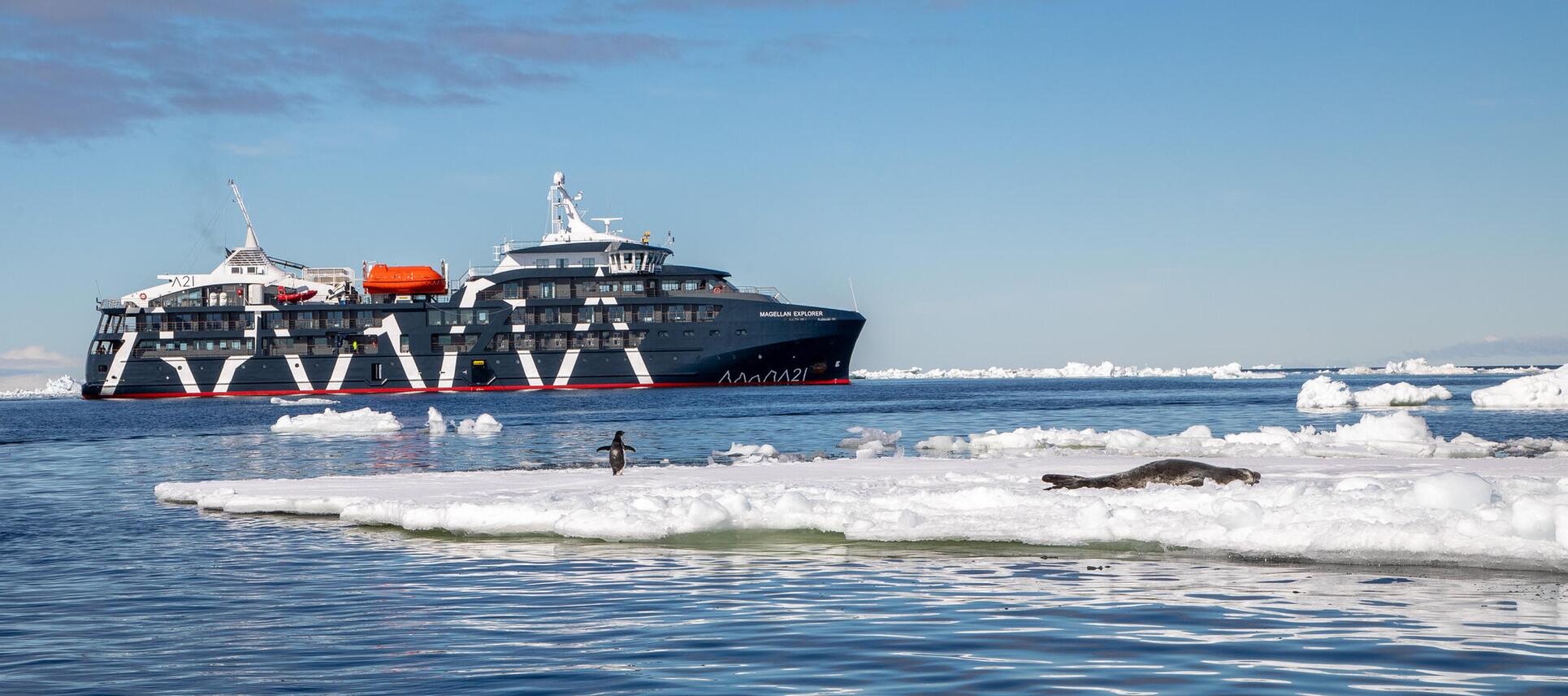 luxuriöse antarktisreise magellan explorer aircruise