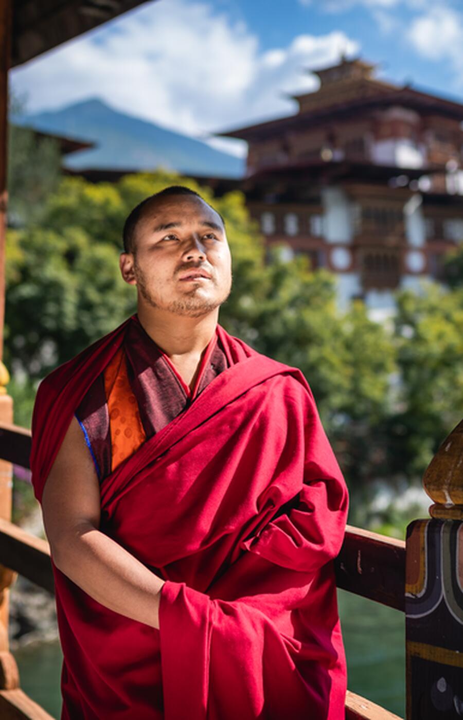 Bhutanische Mönche